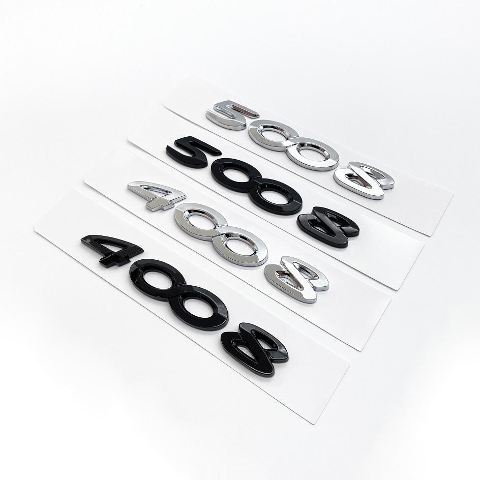 2026 Hot Car Sticker New Car Exterior Decoration Badge Stickers ABS 3D Chrome Black Letters Nameplate Emblem For Peugeot 2008 30