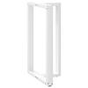 Vidaxl Nogi Do Stołu Barowego, 2 Szt., Białe, 60X35X(100-101) Cm, Stal