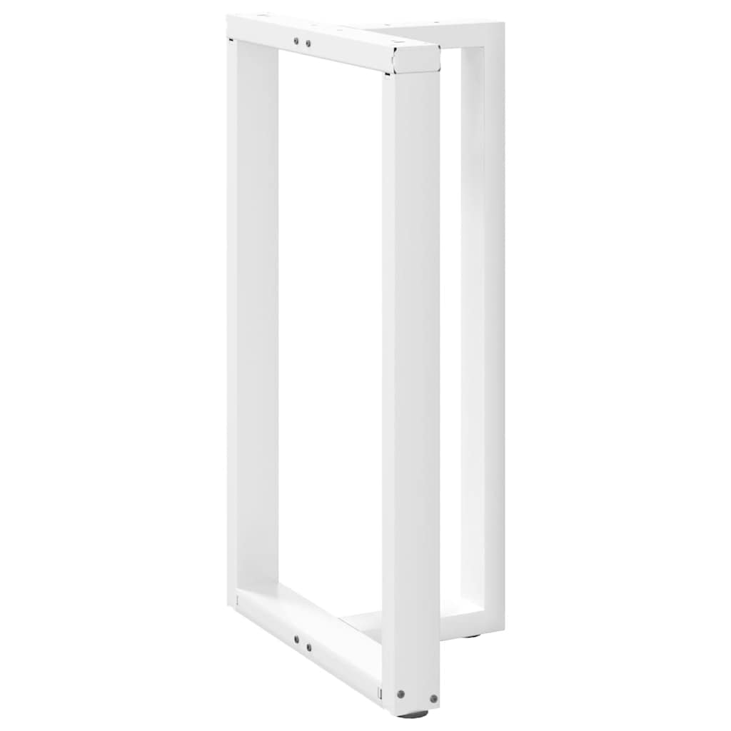 Vidaxl Nogi Do Stołu Barowego, 2 Szt., Białe, 60X35X(100-101) Cm, Stal