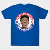 Men Black Print T-shirt Clayton Bigsby For President 2028 No-Cut Transfer Paper Print Cotton Tshirt