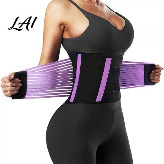 Breathable Yoga Girdle Waist Trainer Belt for Women Men Adjustable Trimmer Anti Slip Shaper with Double-layer Support Abdominal Compression And Back