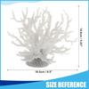 Colorful Coral Reef Decor, Mini Faux Coral Decor for Aquarium Decorations, 6.5x5.83inch (White)