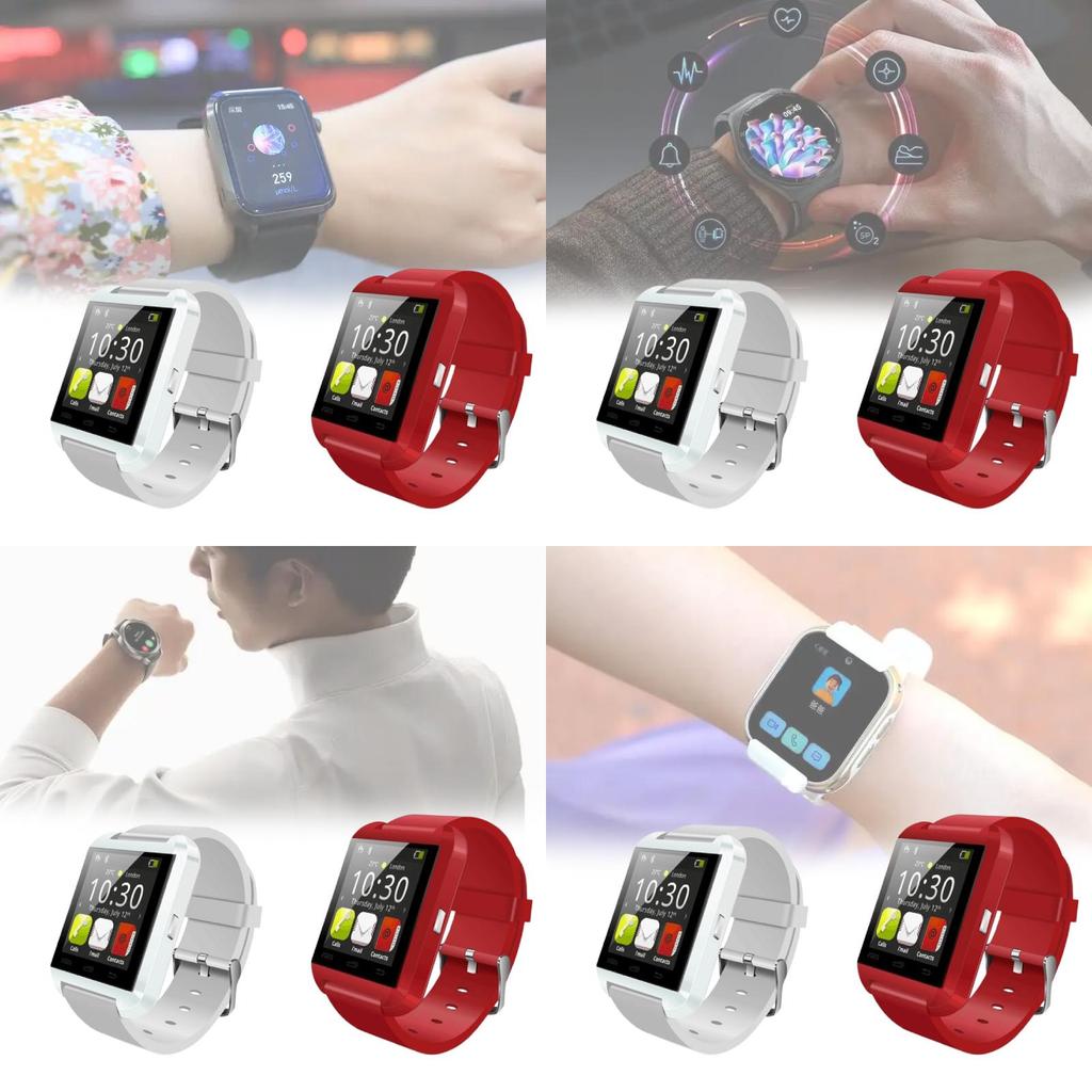 For U8 Smartwatch With Touch Control And Step Counter For Adults Fitness