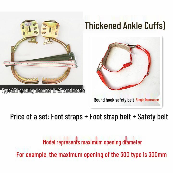 Baumkletter-Fußspitzen - Langlebige Eisen-Schuhe & Haken für Stangen