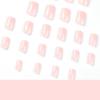 24pcs Press On Nails Manicure Wearable Manicure Wholesale Simple Medium Rectangular Solid Color Nail Patch Wholesale Manicure Tablets