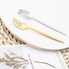 4PCS Stainless Steel Cutlery Rainbow Cake Fruit Fork Dinner Salad Fork Tableware Gold Dessert Fork For Hotel Party Kitchen Tool