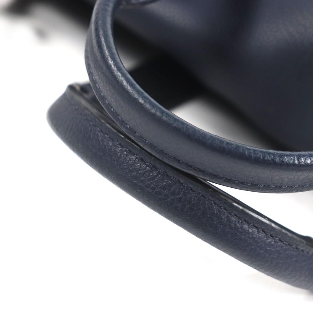 COACH Briefcase Metropolitan Portfolio Navy leather mens 58097 Used