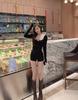 High Waist Black Slim Summer Shorts - Sexy New Elastic Hip Peach Leggings 2024
