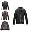 Chaqueta de Cuero Sintético Premium para Hombre Estilo Motero Abrigo de Piel para Motocicleta Corte Ajustado Ropa de Abrigo