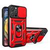 Shockproof Armor Case for iPhone 14 Pro Max Plus Windows Slide Camera Lens Protection Ring Stand Phone Cover for iPhone 14pro 14promax 14plus Cases