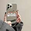 Halloween Retro Ghost Pattern Mirror Acrylic Phone Case For iPhone 17 16 15 Pro Max 14 13 12 11 XS X XR 7 8 Plus Bumper Cover