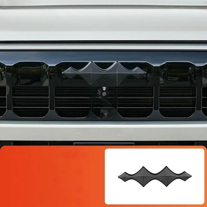 For BYD Leopard 8 DENZA B8 2025 2026 3D ABS Sticker Car Front Emblem Badge Decals Black Badge Logo Emblem Cover Car-Styling