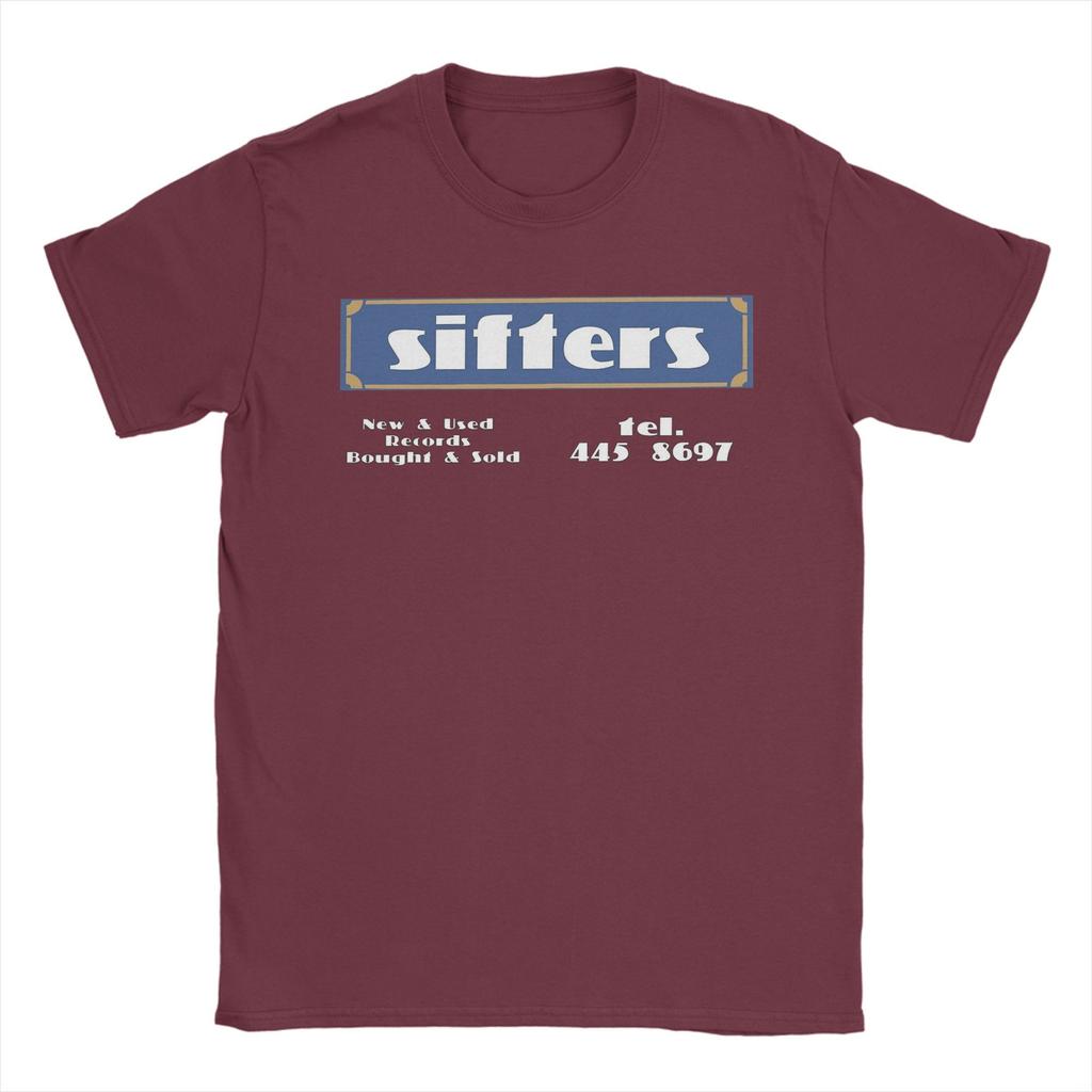 Herr T-shirts Sifters Records Vardaglig Bomull T-shirt Kortärmad T-shirt Rund Hals Kläder Grafisk