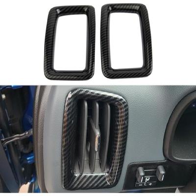 Korlot Carbon Fiber Air Vent Cover AC Outlet Trim Kit Interior for Chevrolet Colorado 2015-2022 for GMC Canyon 2015-2022