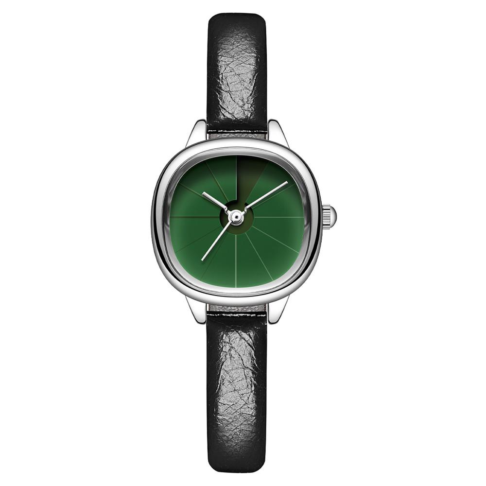 GEDI Vintage Watch Woman Fashion Microfiber Leather Strap Quartz Watches Waterproof Elegant Temperament Niche Women Gifts