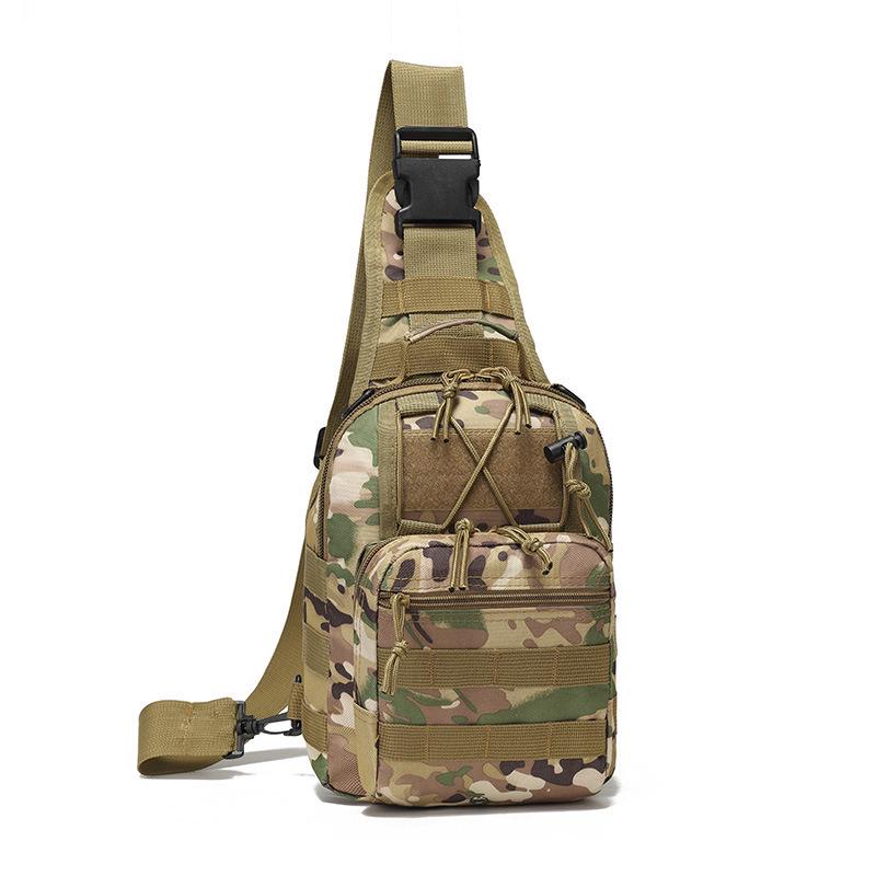 Tactical Camouflage Chest Rig Bag - Oxford Cloth Crossbody for Cycling & Sports