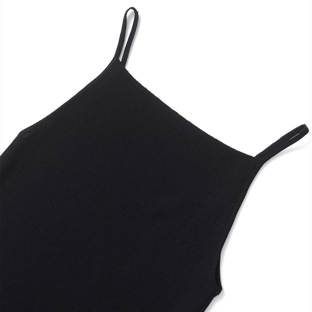 2025 Spring Women's Versatile Loose Solid Color Suspender Dress