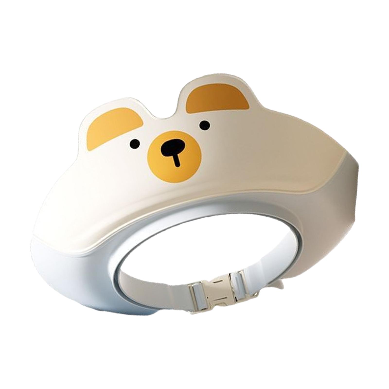 

Мультяшная шапочка для душа для детей, шапочка для купания младенцев, легкая шапочка для купания, защищает глаза и уши для мальчиков и девочек синий