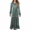 Women's Retro Sexy And Elegant V-neck Long Bohemian Dress
