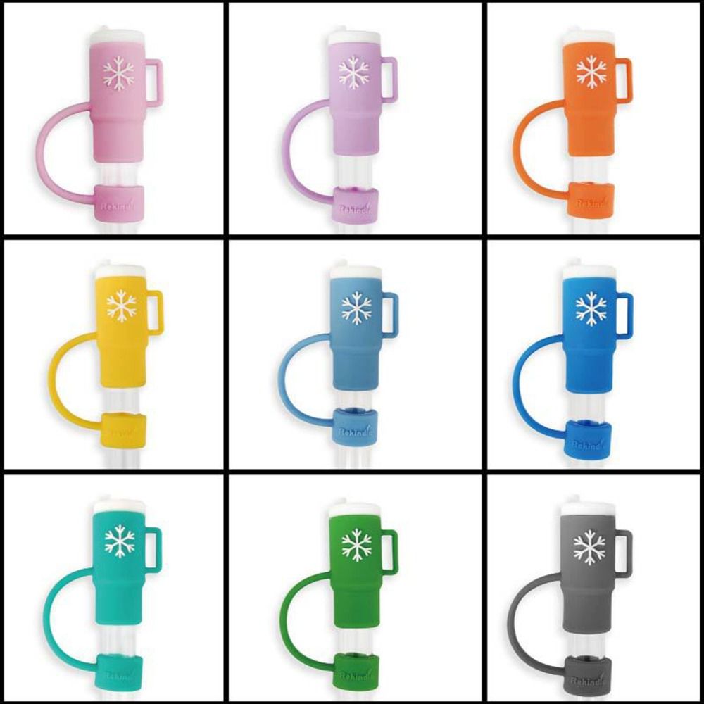 Splash Proof Silicone Straw Tips Cover Airtight Dust-Proof Straw Caps for Stanleys Bar