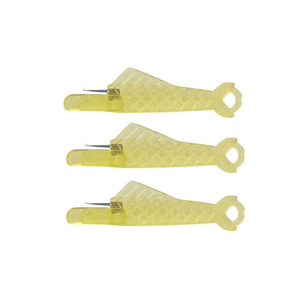 3/5/10 st Mini symaskins trädare med krok Plaststygninsättningsverktyg Äldre Snabb Automatisk Byta Hantverk