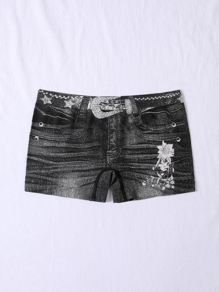 Plus Size European & American Women's Seamless High-Elasticity Mid-Rise Boxer Briefs