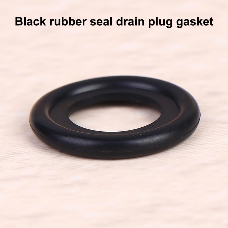 50Pcs Rubber Engine Oil Drain Plug Gasket Fit M12M14 Screw Sealing Shim Wear Automotive Seal Up Ring Accessories Oil Pan Gaskets