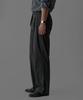 Baulopeulodeogteu Aerie Belted Double-Pleat Pants [Charcoal]