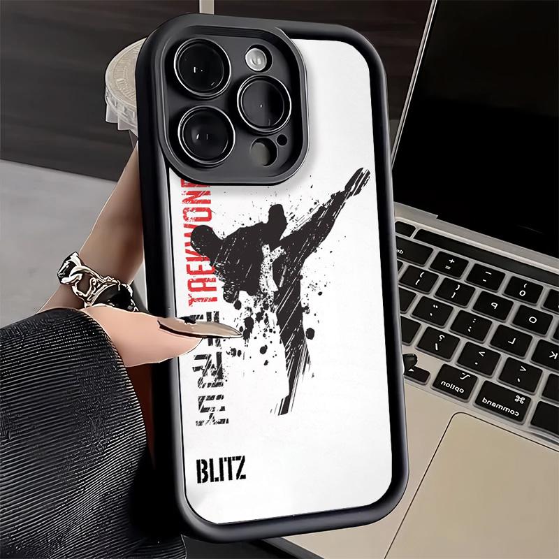 Taekwondo Kungfu Desgin Phone Case for iPhone 16 17 Air 16E 15 Pro Max 14 Plus 13 12 Mini Capa Soft Shell Silicone Funda