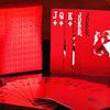 Red Playing Cards PVC Poker Waterproof Washable Parker Rustic Gold Creative Thickened Card Games for Pool Games Travel