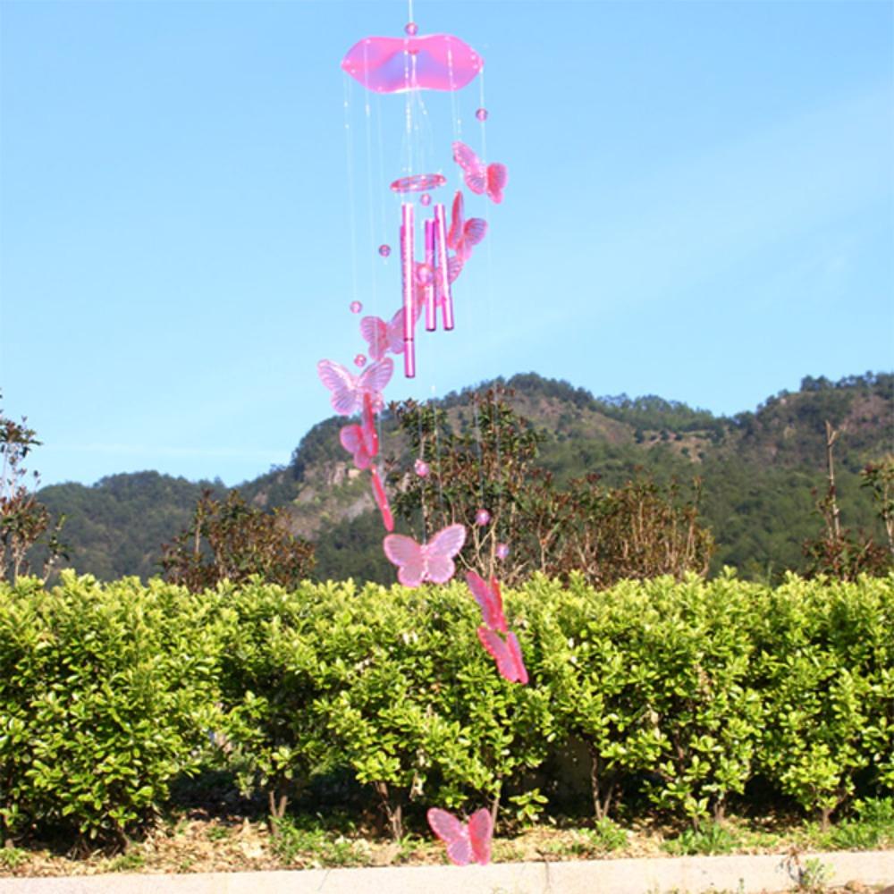 Home Garden Metal Wind Chimes Bell Butterflies Hanging Decoration  Wedding Party Supplies