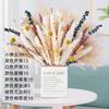 80Pieces Natural Dried Flowers Bouquet Home Decoration  Pampas Reeds Grass Rabbit Tails Bouquet Boho Home Arrangements
