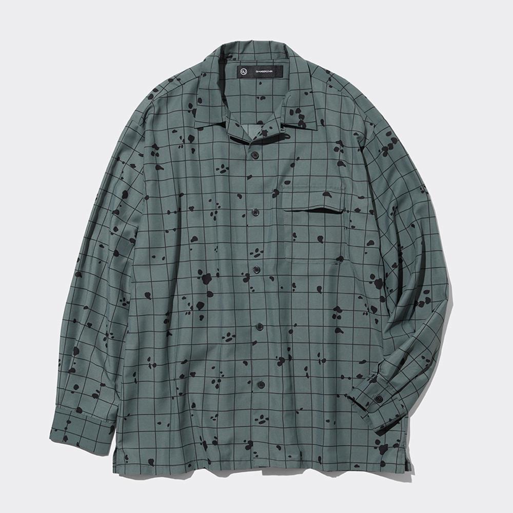 

Прозрачная рубашка оверсайз GU by Uniqlo с длинным рукавом UNDERCOVER