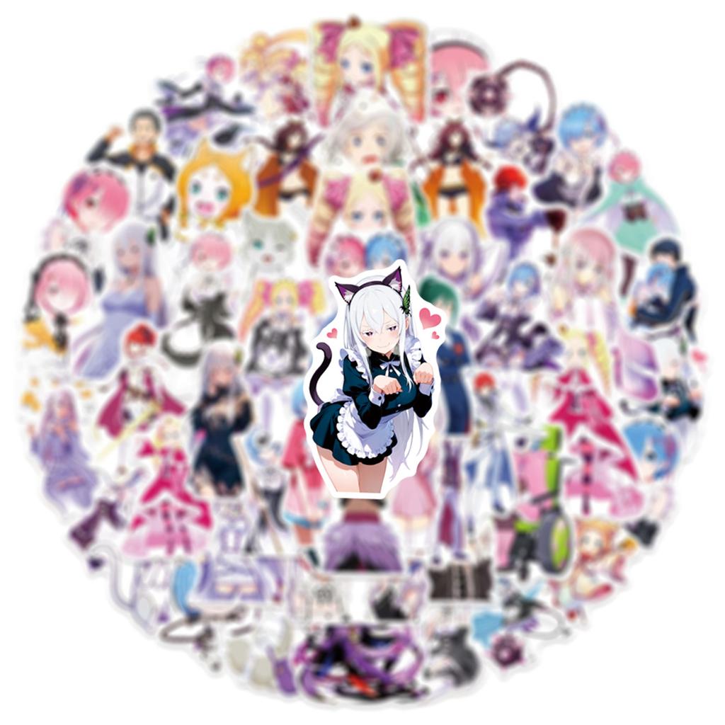 50/100PCS Cartoon Graffiti Stickers Anime Creative Decoration Phone Computer Notebook Stickers