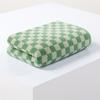 Battilo Plaid Cotton Bath Towels Set Soft Absorbent Daily Cleansing Face Hand Towel Set Patterned Lightweight Towel For Bathroom