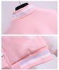 Girls' Stylish Baseball Jacket - Thick, Warm Velvet for Spring & Autumn