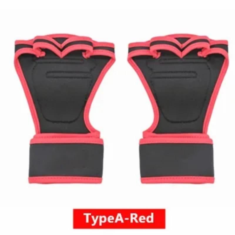 1 ζευγάρια γάντια προπόνησης άρσης βαρών για άνδρες Γυναικεία γυμναστική Αθλητισμός Body Building Gymnastics Gym Hand Wrist Protector Palm