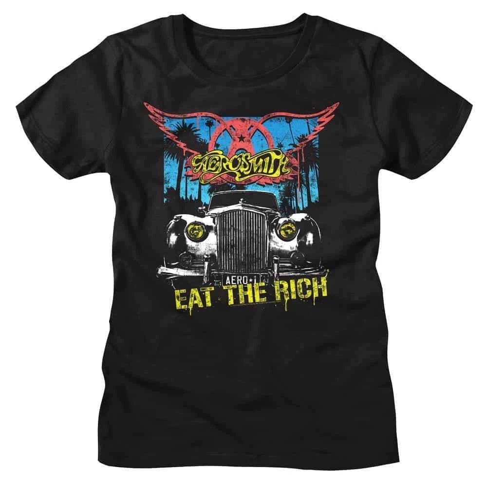 Aerosmith Eat The Rich Roller Women s T Shirt XXXL