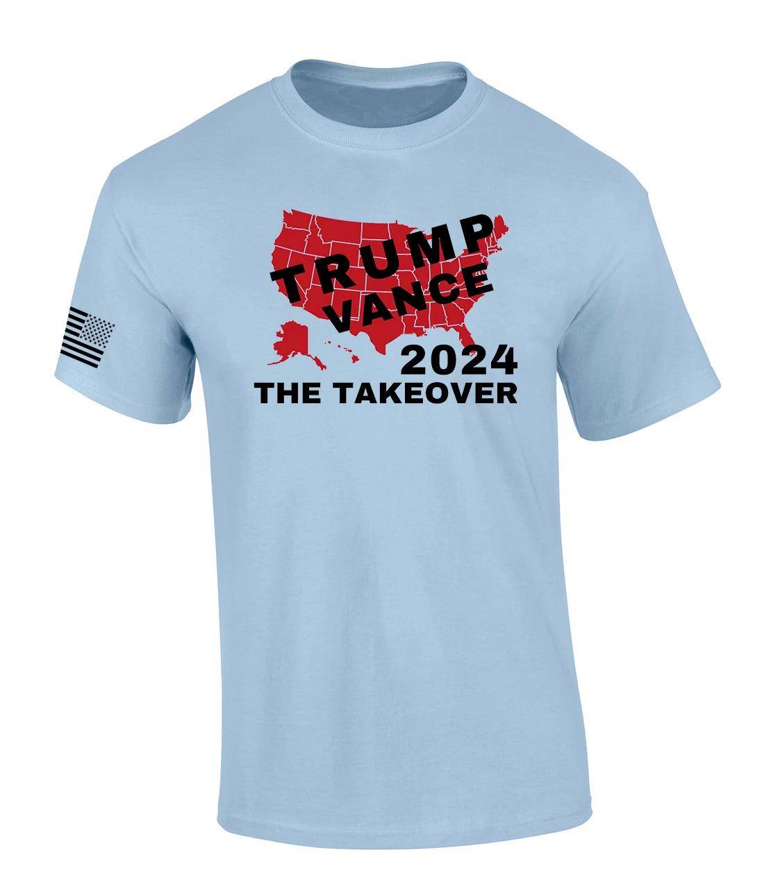 Trenz Shirt Company Trump Vance 2024 The Takeover Short Sleeve Mens Graphic L