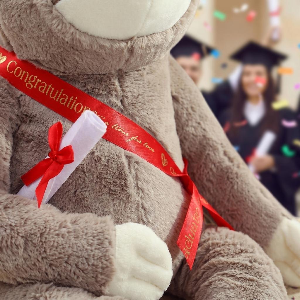 Graduation Plush Sloth Toy Soft Stuffed Animal with Graduation Cap and Sash Holding Diploma for Celebration Gift