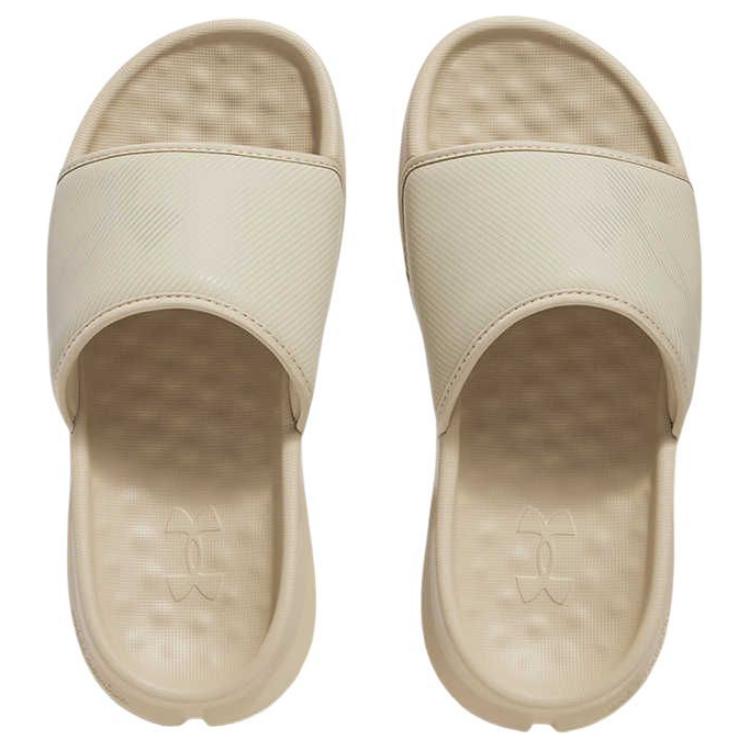 Under Armour Summit Comfortable Versatile Slide Sandals Unisex Footwear Desert-Gray 3026033-290