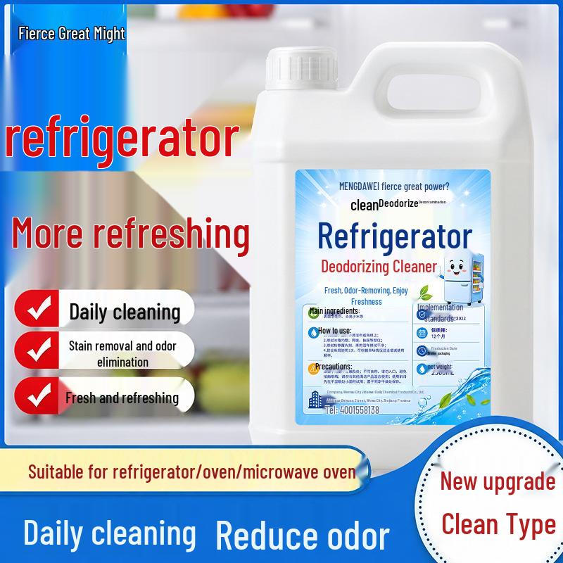 Fragrant Refrigerator Cleaner & Deodorizer - Food Grade Mold & Stain Remover, Essential for Deep Cleaning.