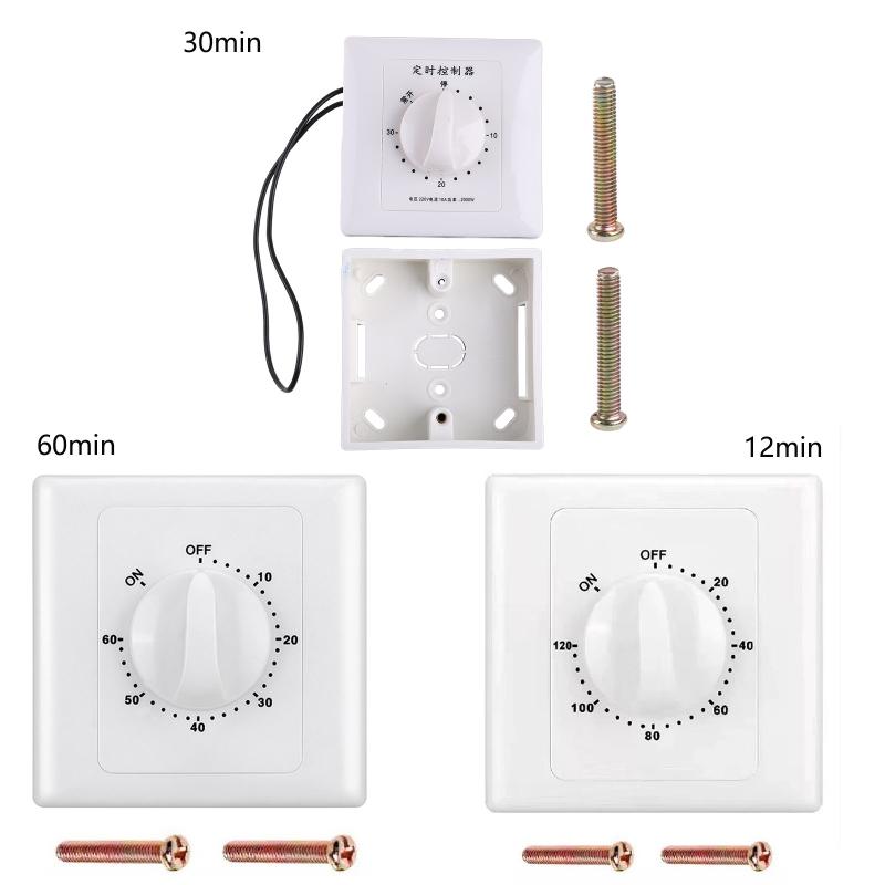 Mechanical Countdown Timer Control Interruptor 30 Minutes/60 Minutes/120 Minutes