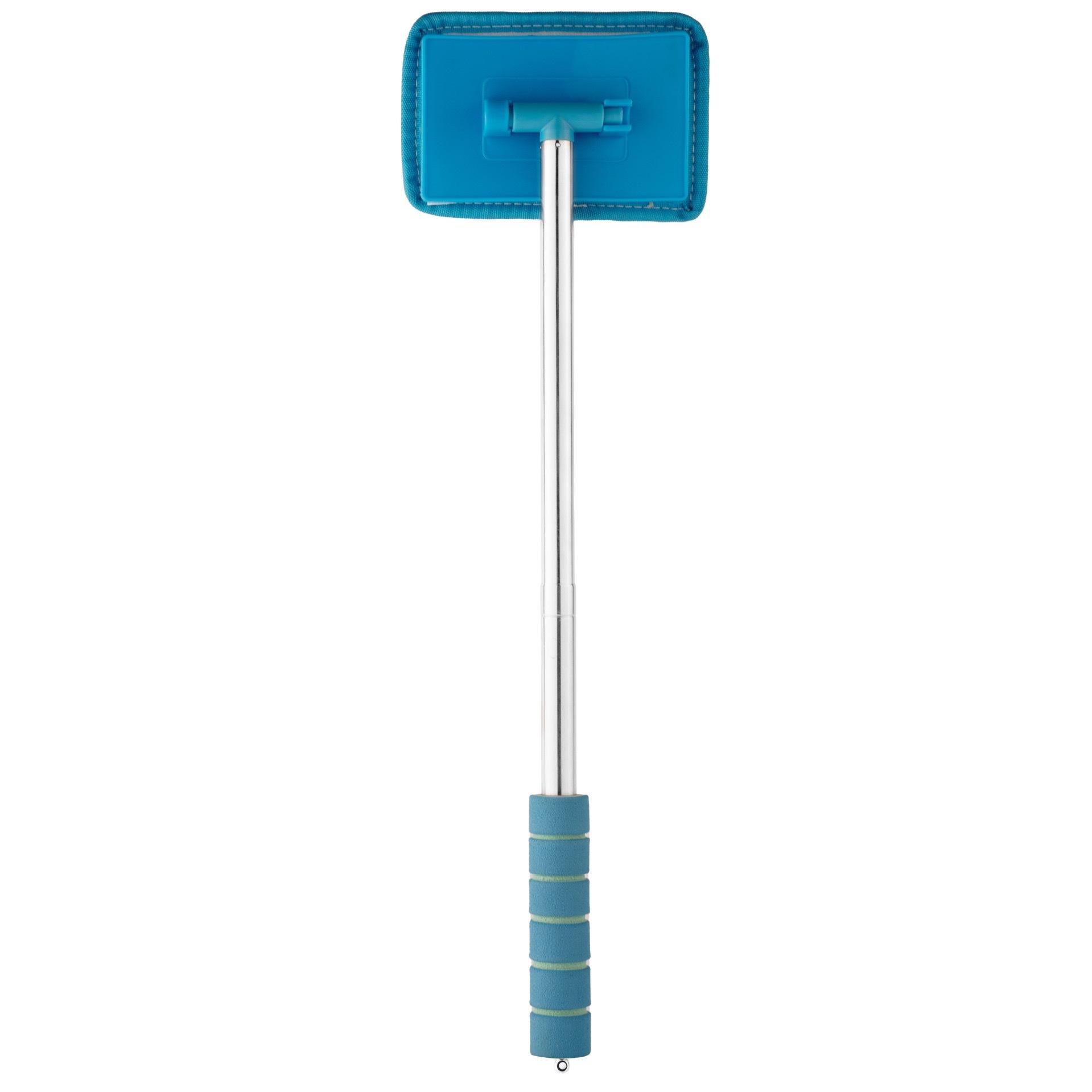 

Щетка для удаления запотевания лобового стекла автомобиля из нержавеющей стали, телескопическая длинная ручка, автомобильные бытовые щетки для чистки стекла, инструмент для удаления пыли синий