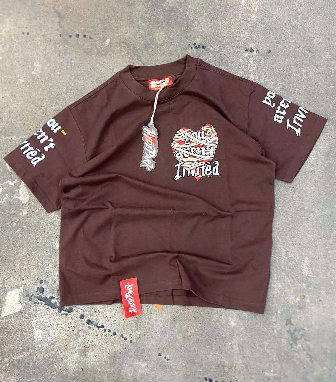 

New fashion Goth Loose T-shirt Unique American multi-element print design for men top Harajuku punk breathable casual sweatshirt S