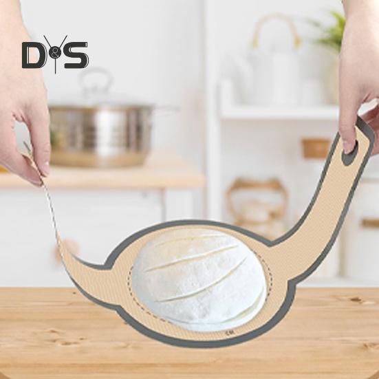 Hollanda Fırını için 2 Adet Silikon Ekmek Askısı Isıya Dayanıklı Ekmek Pişirme Matı Ekşi Mayayı Aktarmak İçin Uzun Saplı Yeniden Kullanılabilir Ekmek Askısı