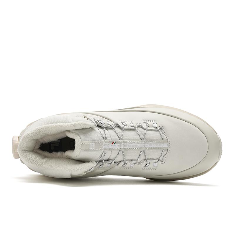 Fila Boa Explorer 2 Hochbequemes Fleece Langlebige High-Top Laufschuhe Damen Sneaker Hellgrau A12W441110FLG