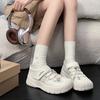 Sports sandals women's summer 2025 new outdoor mountaineering breathable little white shoes thick-soled mesh hollow single shoes women