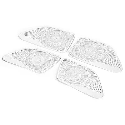 4pcs Set Aluminum Car Door Speaker Cover Trim Fit For Mercedes Benz S Class W222 20142019