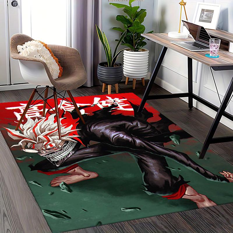 1pc Tokyo Revengers High School Student Chair Mat - Anime Cartoon Design, Anti-Slip Carpet for Office and Home Decor, Suitable for All Seasons.U074